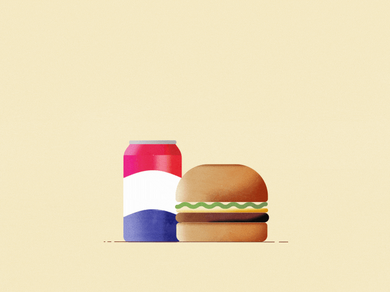 Just a burger and a soda burger can food junkfood martin kundby soda soda can