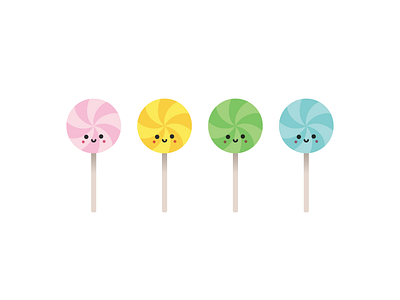 Sweet asian candy cute dessert food illustration korean sweets