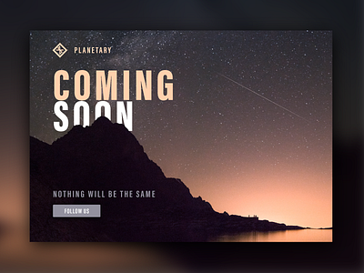 Coming Soon android app coming soon interface ios material mobile space teaser ui ux web