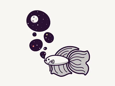 Space Betta | Timelapse Video betta bubbles ocean planets process space timelapse