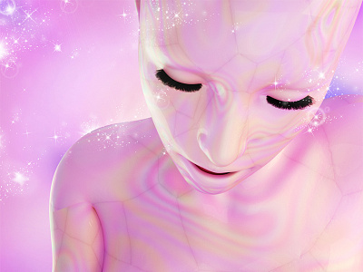 I want it all yeah 3d art 3d render c4d cgi cinema4d iridescence iridescent pastels