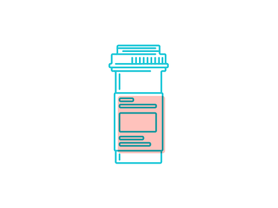 Prescription Bottle bottle crutches health hospital illustration medical medicine pills prescription sprain