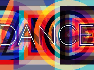 Dance dance type typography