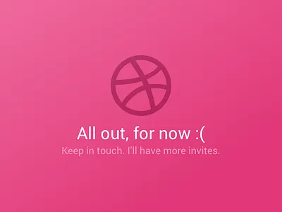 Dribbble Invites - Winners Drafted