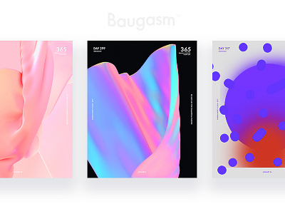 Buagasm posters buagasm daily challenge daily poster gradient graphic design poster