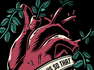 Heart band heart human merch organ pop punk tattoo traditional