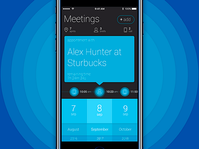 planner app experiment interface meetings minimal planner timeline ui ux