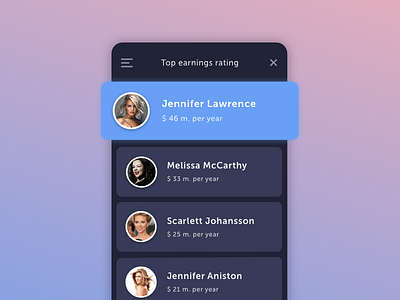 Daily UI #019 | Leaderboard 019 dailyui leaderboard mobile rating top ui ux