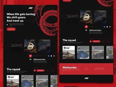 JSR Cars Website cars clean event instagram interface shop ui ux web website youtube