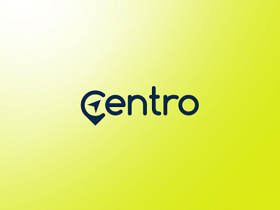 Centro blue brand club community green icon identity location logo minimal typography wordmark