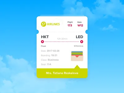 Day 24 — Boarding Pass boarding challenge daily free pass plane sketch ui