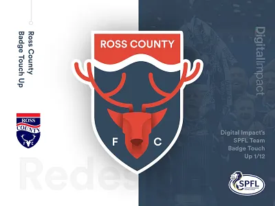 Ross County - Redesign Concept badge concept crest design football graphic logo perth redesign ross county scotland spfl