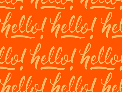 Hello! handlettering lettering letters script type typography