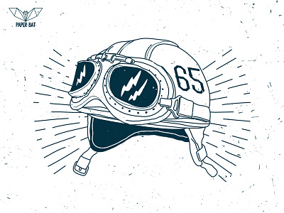 Motorcycle 02 googles helmet line motorcycle racer speed vintage