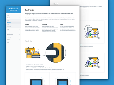 Style Guide: Illustration brand branding guide guidelines icons illustration style