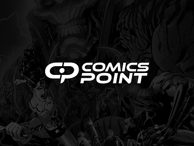 Comics Point Logotype bubble comics czech logotype mask store