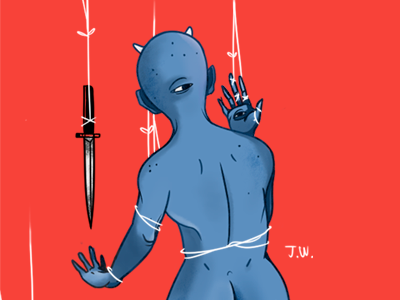 Trust issues character design cuu eye hand illustration ilustracion lgbt monster queer shadow trust
