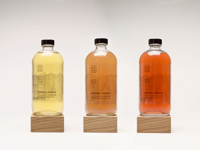 Hush Tea beverage bottle package design packaging tea