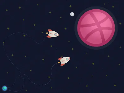 Two invites draft dribbble invite