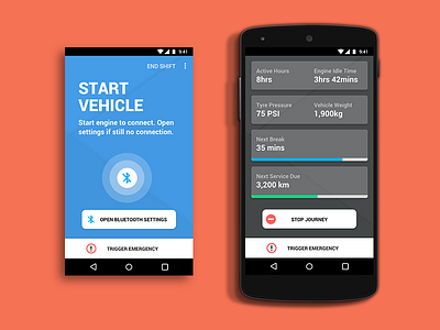 Vehicle Monitoring android gridstone safety ui