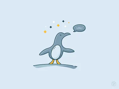 LOL Penguin animal australia bird illustration lol penguin