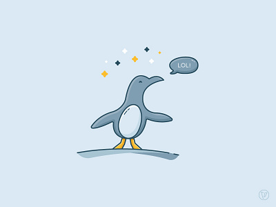 LOL Penguin animal australia bird illustration lol penguin
