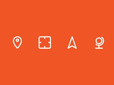 Outline icons Day 35 - Navigation 24px crosshair globe icon illustrator location navigation outline vector