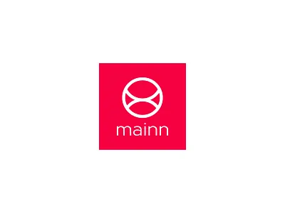 Mainn logo cool fresh mainn modern. rounde