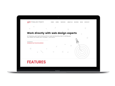 Home Page for a Design Agency agency site flat flat design landing page rockets ui ux web web design