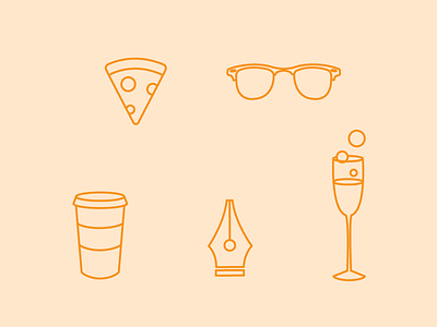 Personal Identity Icons brand design icon icon design identity illustration logo pizza web