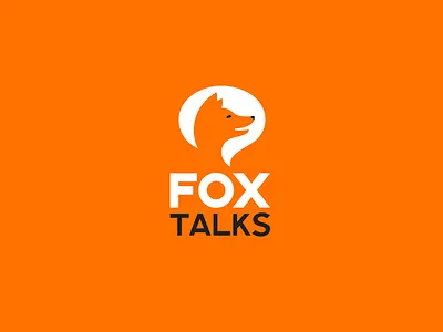 Fox Talks II animal black brand brandidentity branding font identity logo logotype red simple white