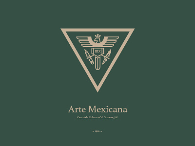 Arte Mexicana Logo black branding cerrillos design fresno illustrator logo luis mark photoshop