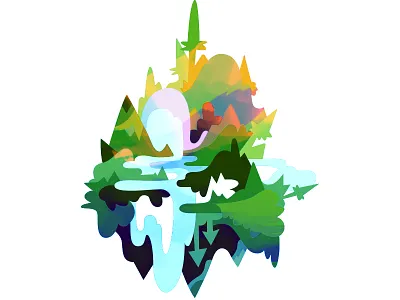 Mountains3 adirondacks evergreen forest lake landscape mountains new york river water