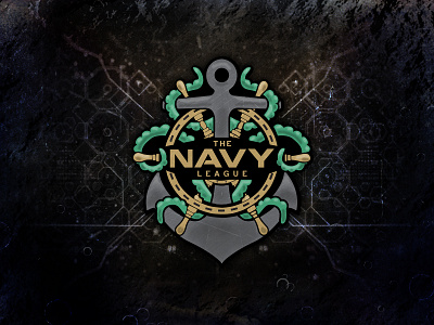 The Navy League anchor brand clean esport illustration logo mark mlg symmetry videogame