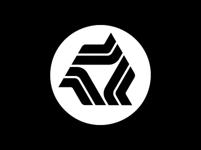 Abstract 23 camp fire icon logo symbol thicklines