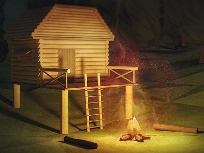 Camping camping darkness fire house light night trees wood fire