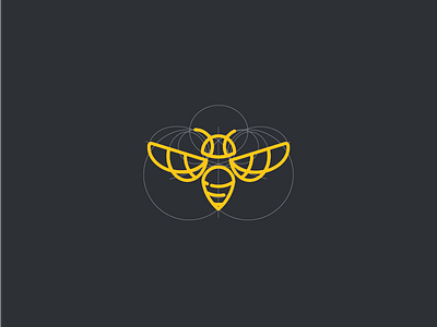 Bzz Bzz Bzz art bee branding bzz icon line logo mark simple symmetric wing