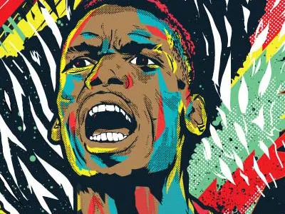 Pobga football illustration soccer vector