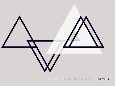 Blue Jackets Score: February 4, 2017 blue jackets columbus data data visualization hockey infographics minimal nhl score sports