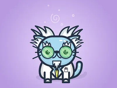 Mad Scientist Chico cat character chico illustration kitty mad scientist