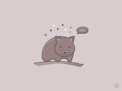 LOL Wombat animal australia illustration lol tasmania wombat