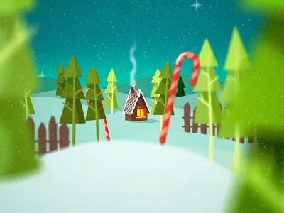 Gingerbread House candy gingerbread house trees winter xmas