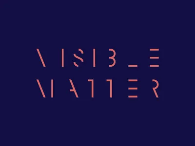 Visible Matter design logo mark typography