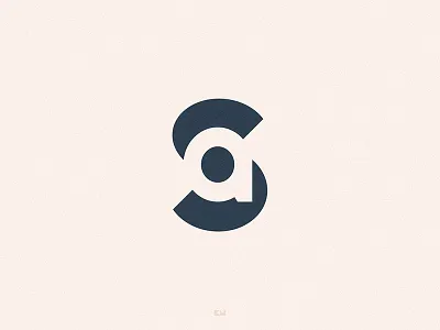 SA Mark brand branding identity logo mark minimal sa symbol