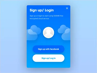 LOCO login page cloud iphone login profile sign up ui user