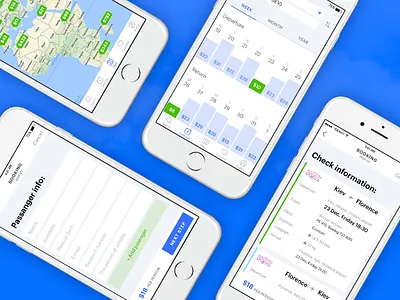 Flight Booking App app booking chart flight ios price ui ux