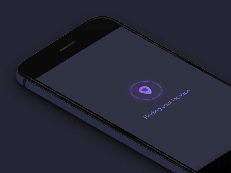 Daily UI #002 - Finding The Location animation clean gif list location motion picas principle rada search ui vietnam