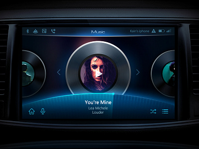 Car UI Design-Two 2016 car media car ui ui ui design