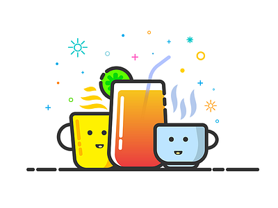 Cool Drinks coffee drink hot drink icon juice lemon mbe tea