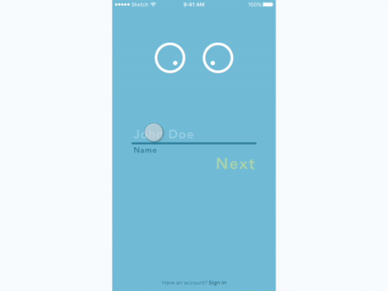 Sign up animation interaction sign sign up signup ui up ux
